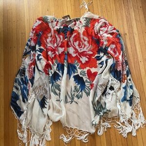 *RARE* Blue Life Blue Moon Embroidered Kimono!